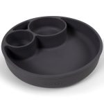 Filibabba Silicone Divided Plate - Stone Grey