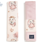 Jersey Seat Belt Cover Rossie Velvet Smoke Rose