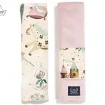 Jersey Seat Belt Cover Princess Velvet Smoke Rose