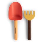 Filibabba - Beach Shovel & Rake Set - Peach Mix