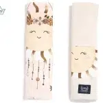 Jersey Seat Belt Cover Fly me to the Moon Nude Velvet Rafaello