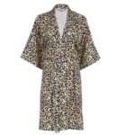 Bamboo Kimono Leopard Cream