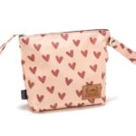 Waterproof Cosmetic Bag HeartBeat Pink