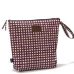 Αδιάβροχο Τσαντάκι Καλλυντικών Burgundy Vichy (XL)