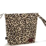 Αδιάβροχο Τσαντάκι Καλλυντικών Leopard Cream (XL)