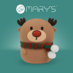 MARY'S Παιδικό Φωτάκι Νυκτός Ταρανδάκι με κασκόλ LED