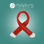 Κασκόλ Άγιου Βασίλη MARY'S, κόκκινο